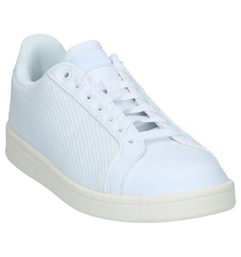 witte cloudfoam sneaker adidas met kant